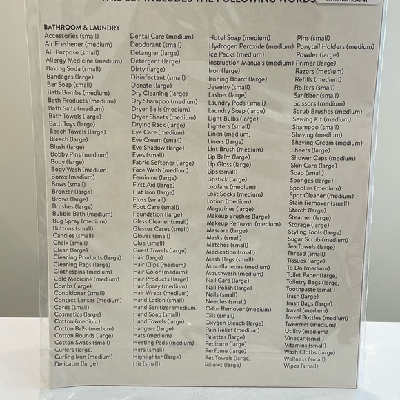 New Rae Dunn 180 Clear Bathroom and Laundry Organizing Labels - Picture 2 of 4